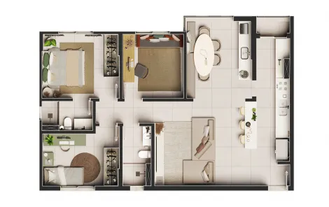 imagem 3 - Apartamento com 3 quartos no Koelle Gardens, 91,54 m² - Centro, Rio Claro/SP imagem 3 - Apartamento com 3 quartos no Koelle Gardens, 91,54 m² - Centro, Rio Claro/SP